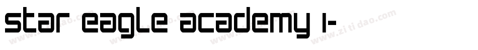 Star Eagle Academy I字体转换